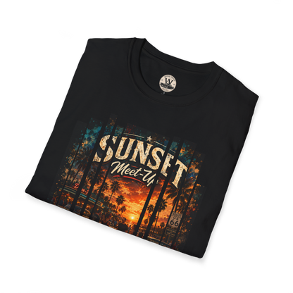 Sunset Meet-Up Classic Car Show Tee