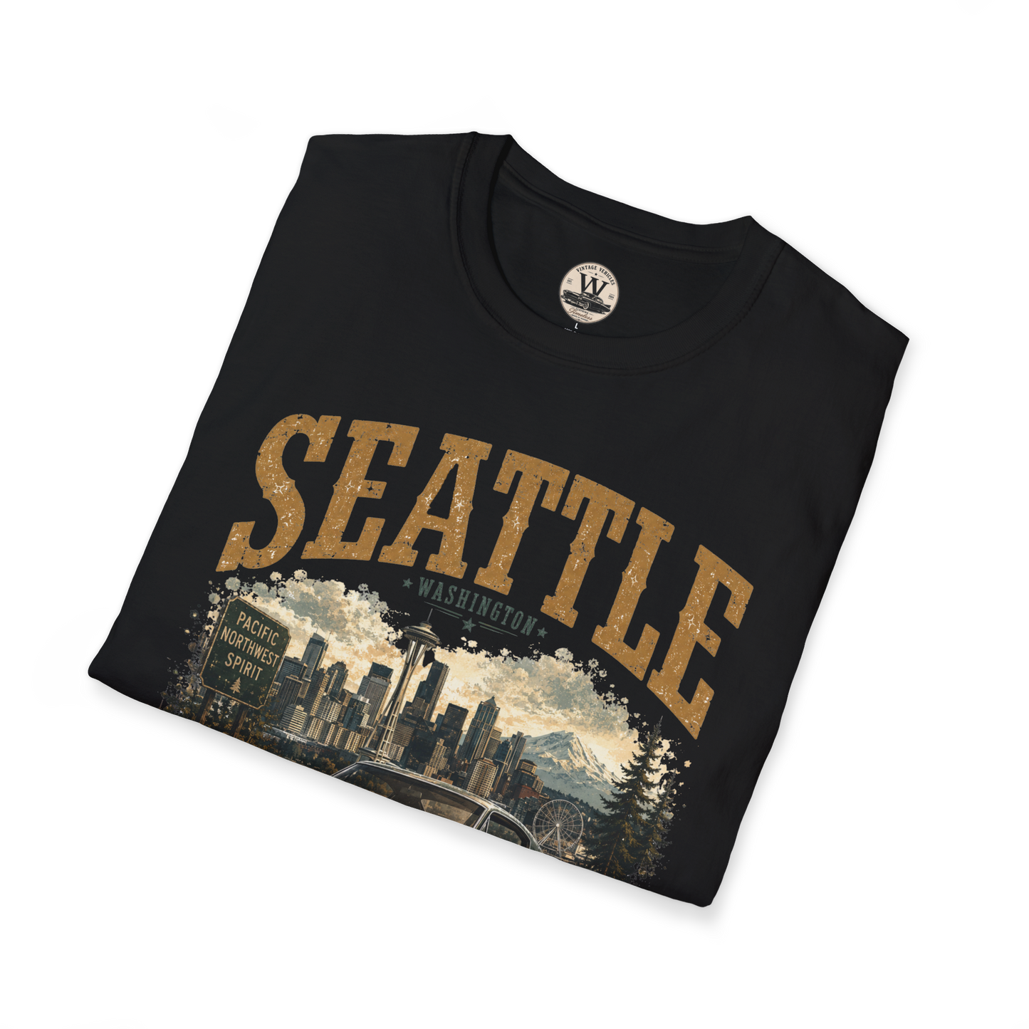 Seattle Vintage Car Tee