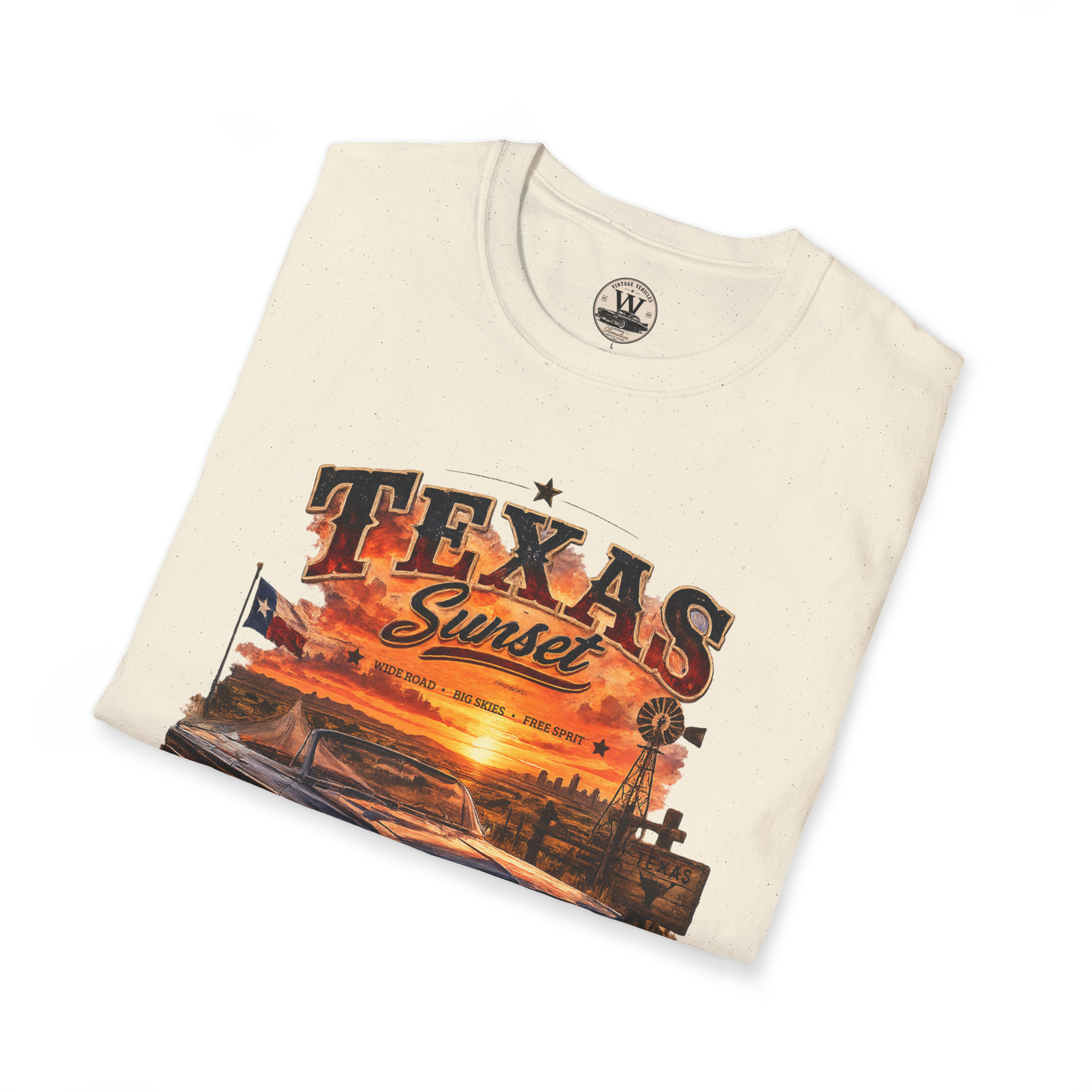 Texas Sunset Classic Car Tee
