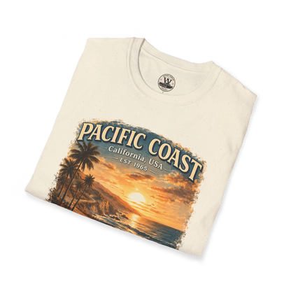 Pacific Coast Classic Car Sunset Tee