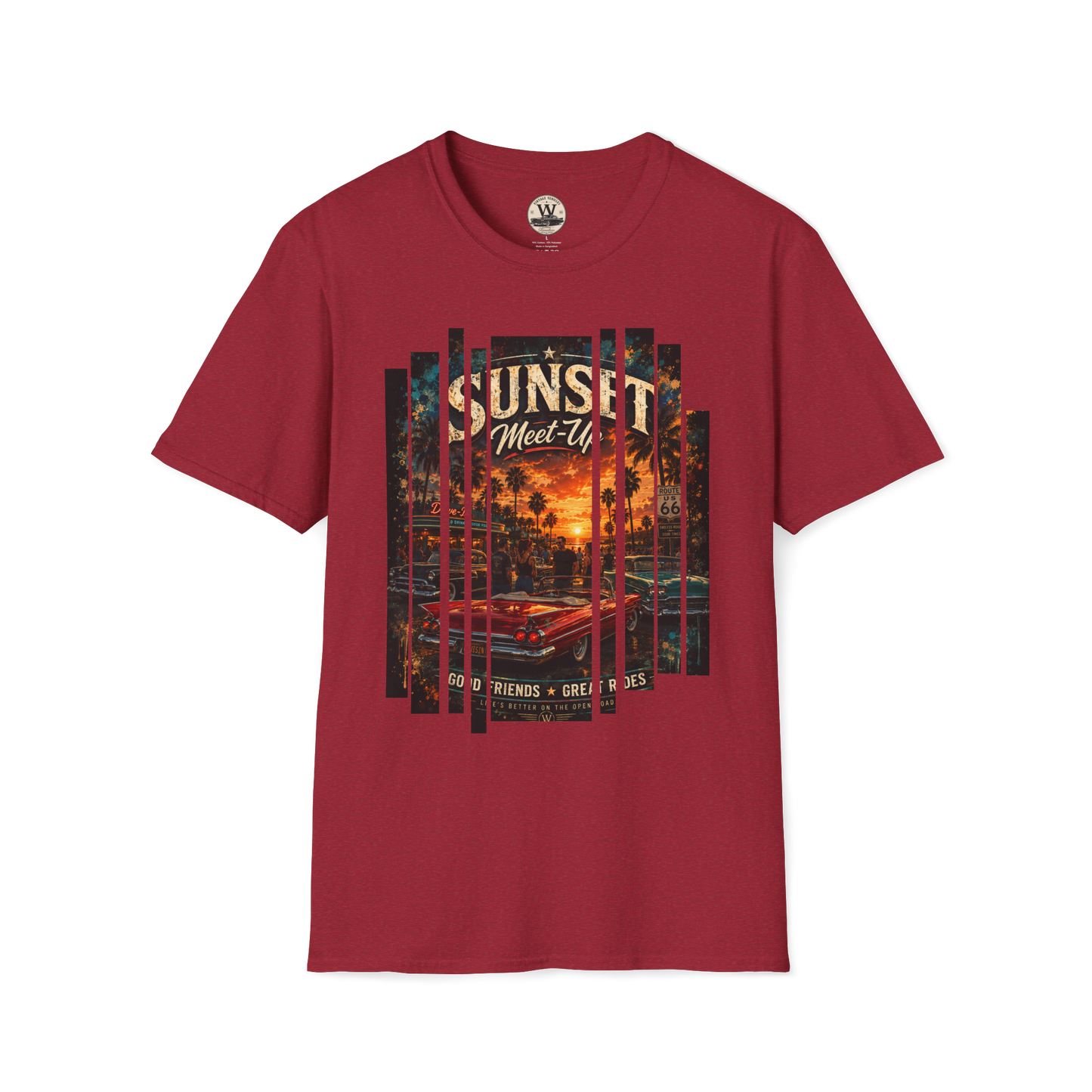 Sunset Meet-Up Classic Car Show Tee