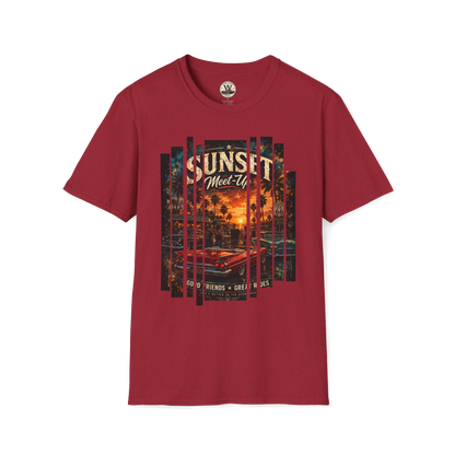 Sunset Meet-Up Classic Car Show Tee