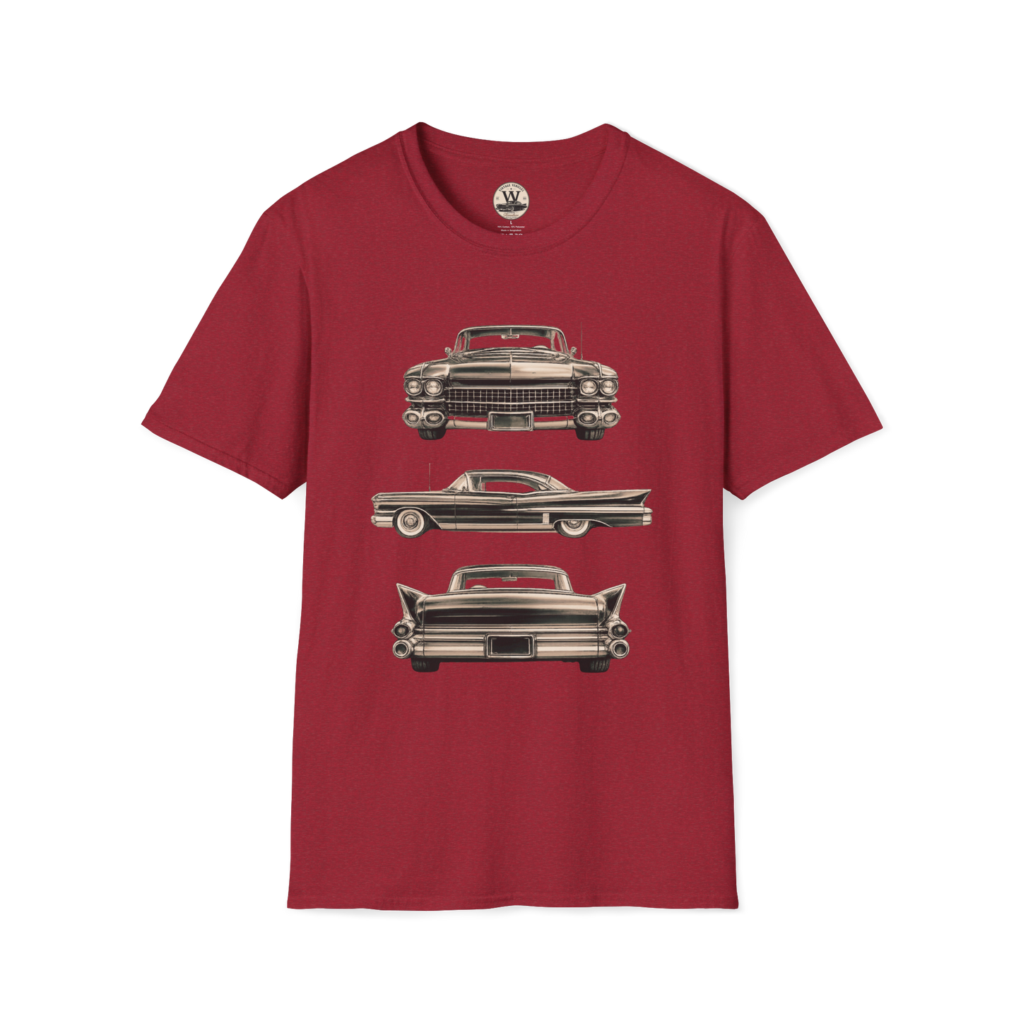 Classic American Car Three-View Graphic Tee