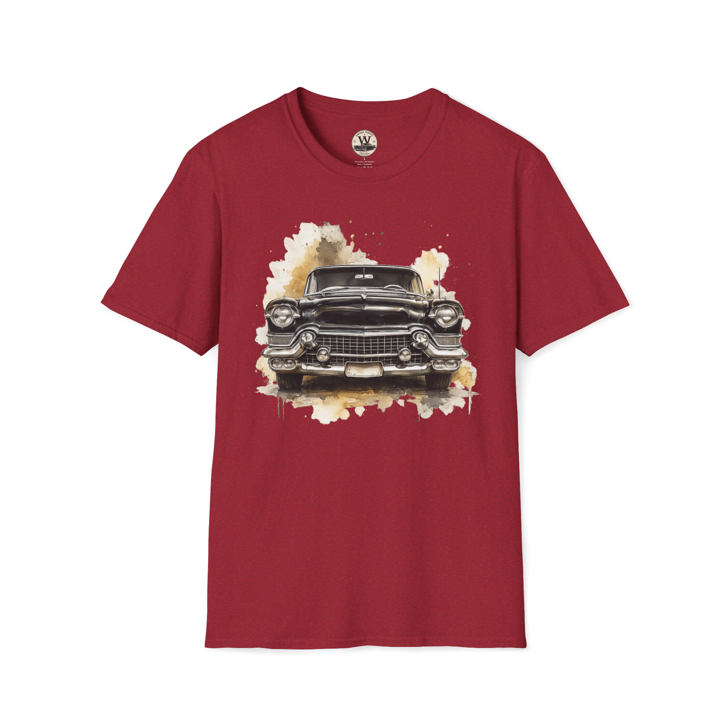 Vintage American Car Watercolor Graphic Tee