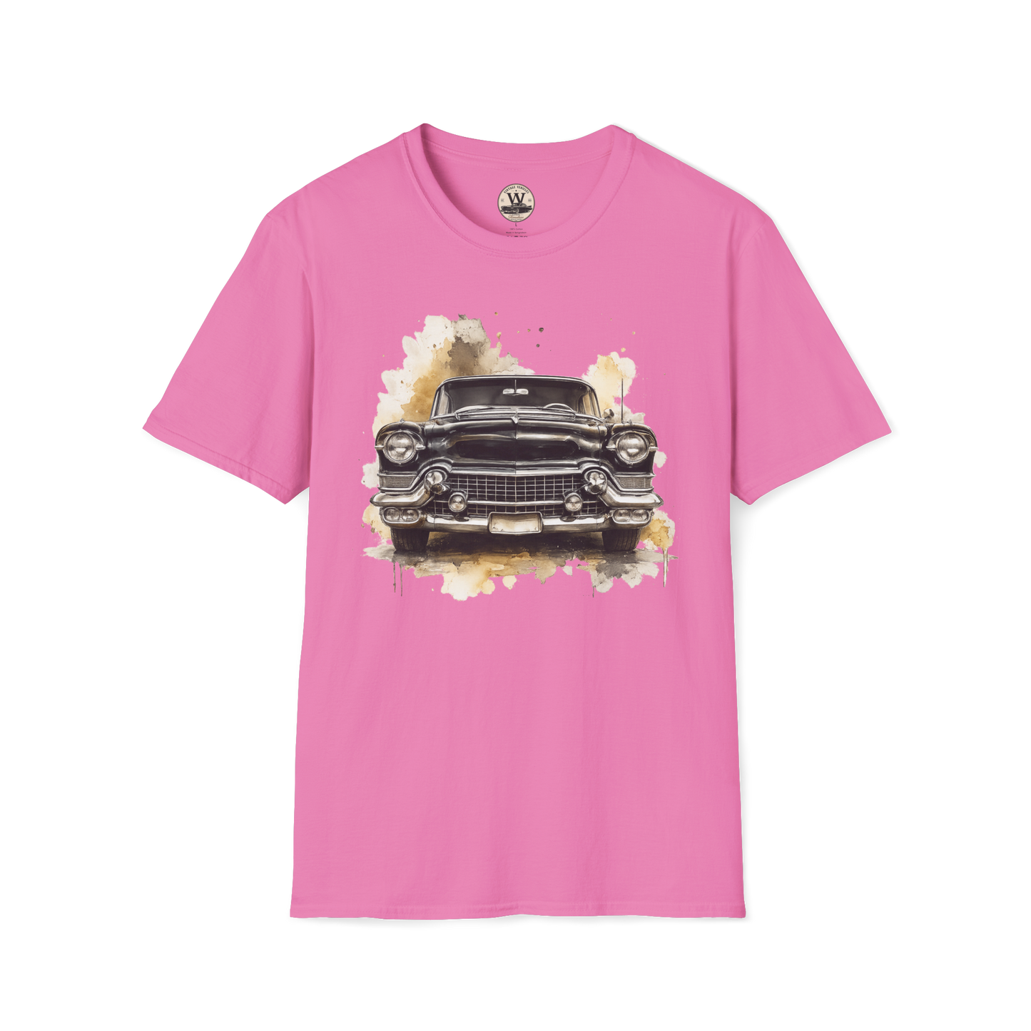 Vintage American Car Watercolor Graphic Tee