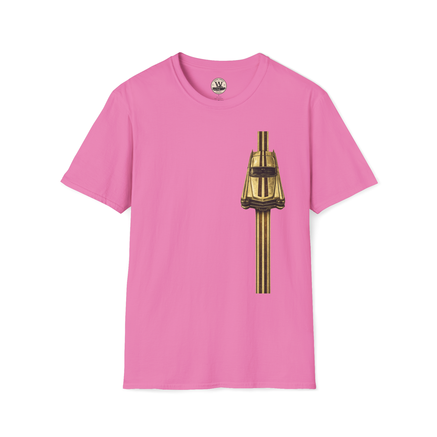 Gold Racer Stripe – Vintage Car Tee