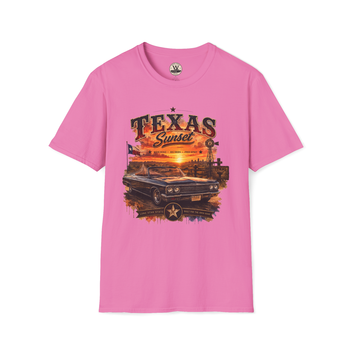 Texas Sunset Classic Car Tee