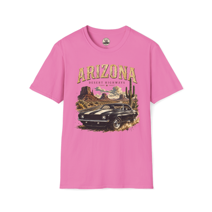 Arizona Desert Highways Vintage Car Tee