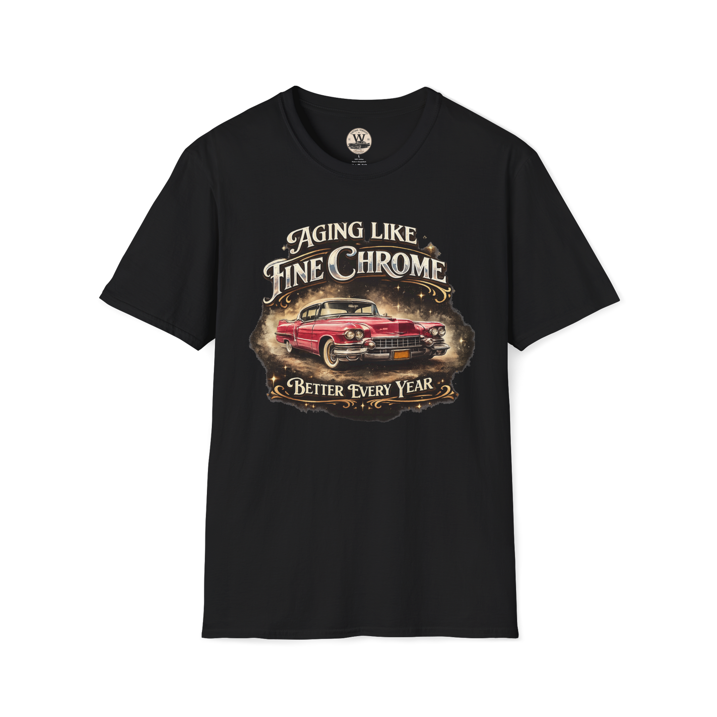 Aging Like Fine Chrome – Classic Car Tee