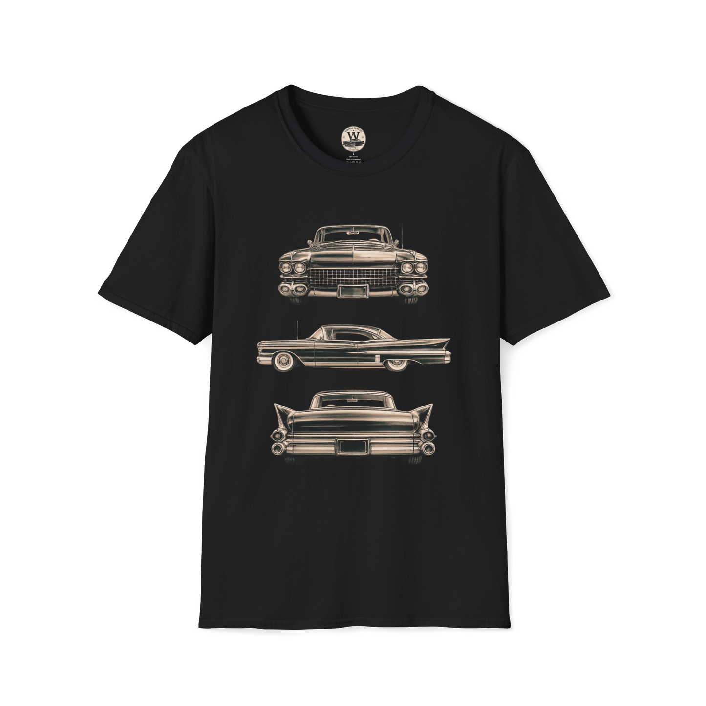 Classic American Car Three-View Graphic Tee