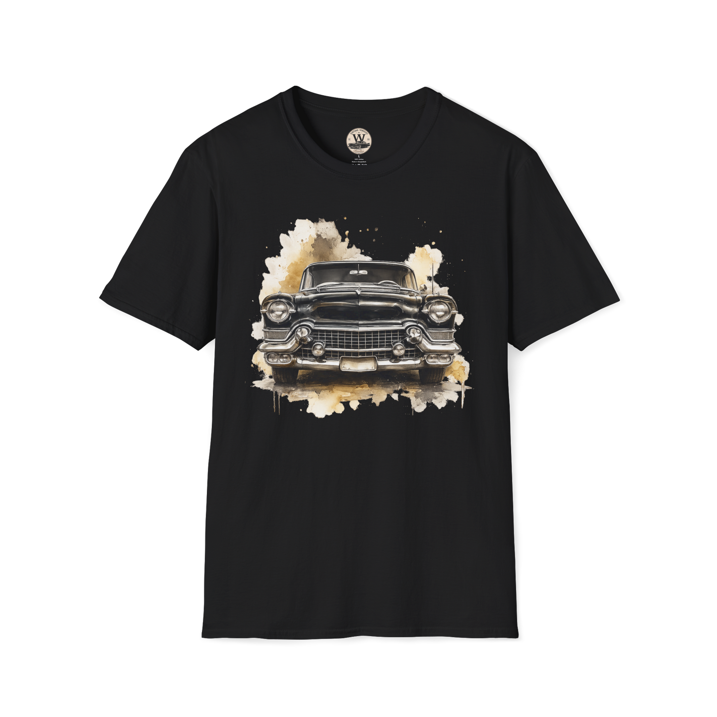 Vintage American Car Watercolor Graphic Tee