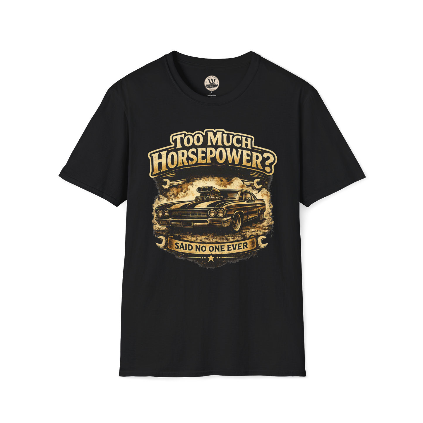 Too Much Horsepower — Classic Car Tee