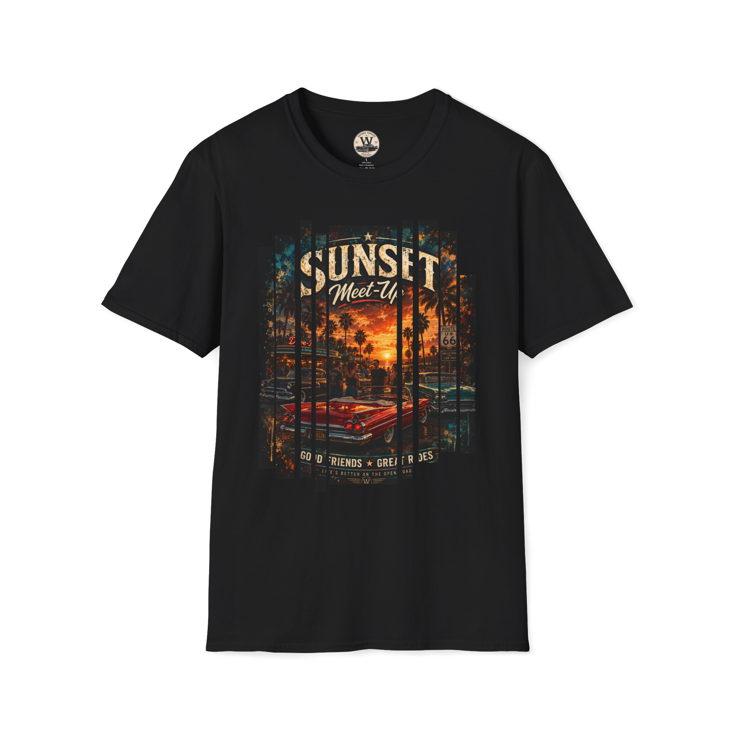 Sunset Meet-Up Classic Car Show Tee