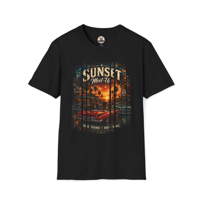 Sunset Meet-Up Classic Car Show Tee