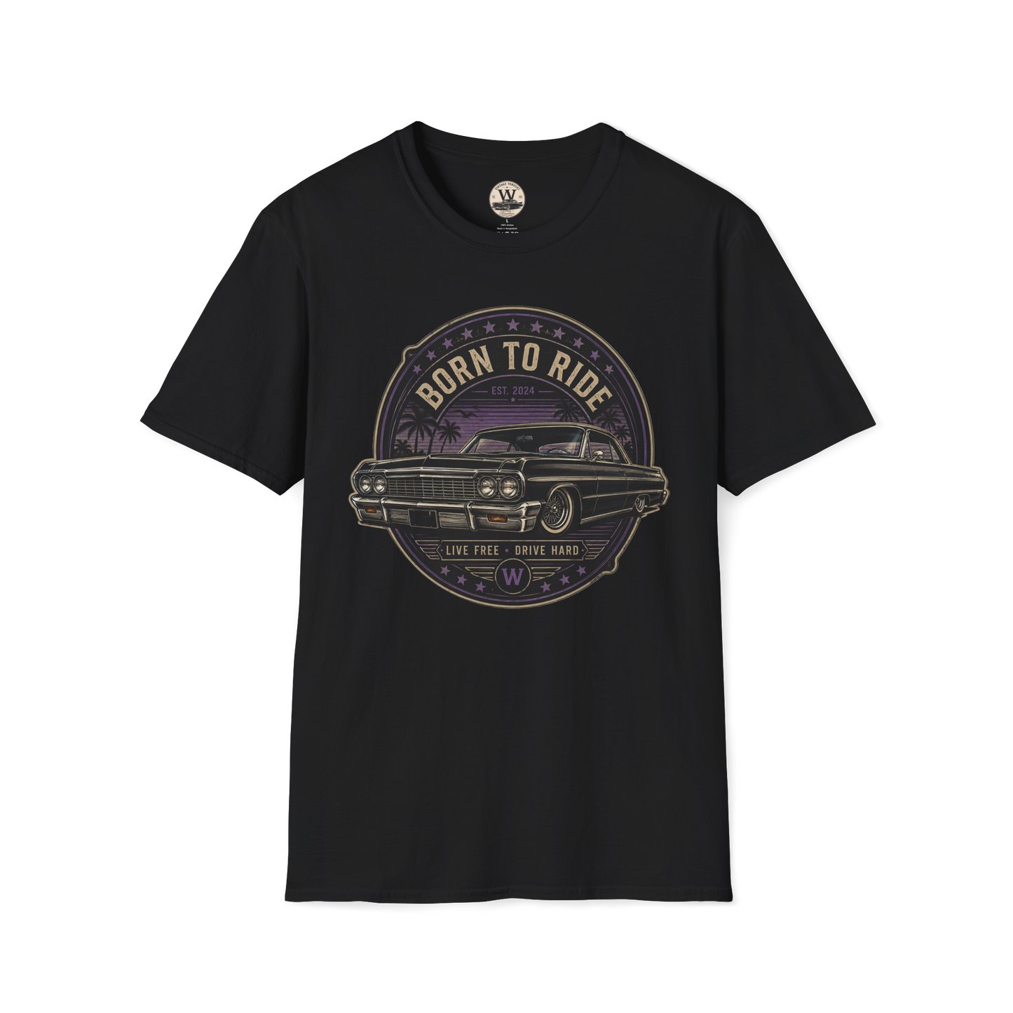 Born To Ride – Classic Lowrider Tee