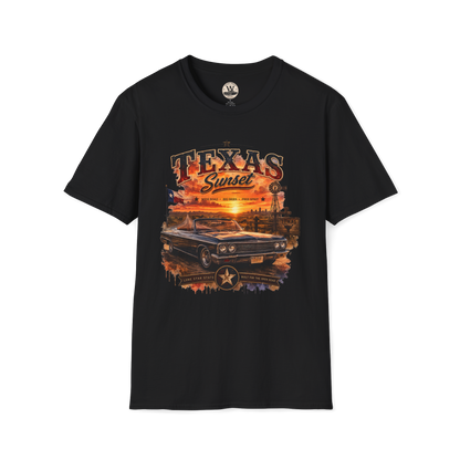 Texas Sunset Classic Car Tee