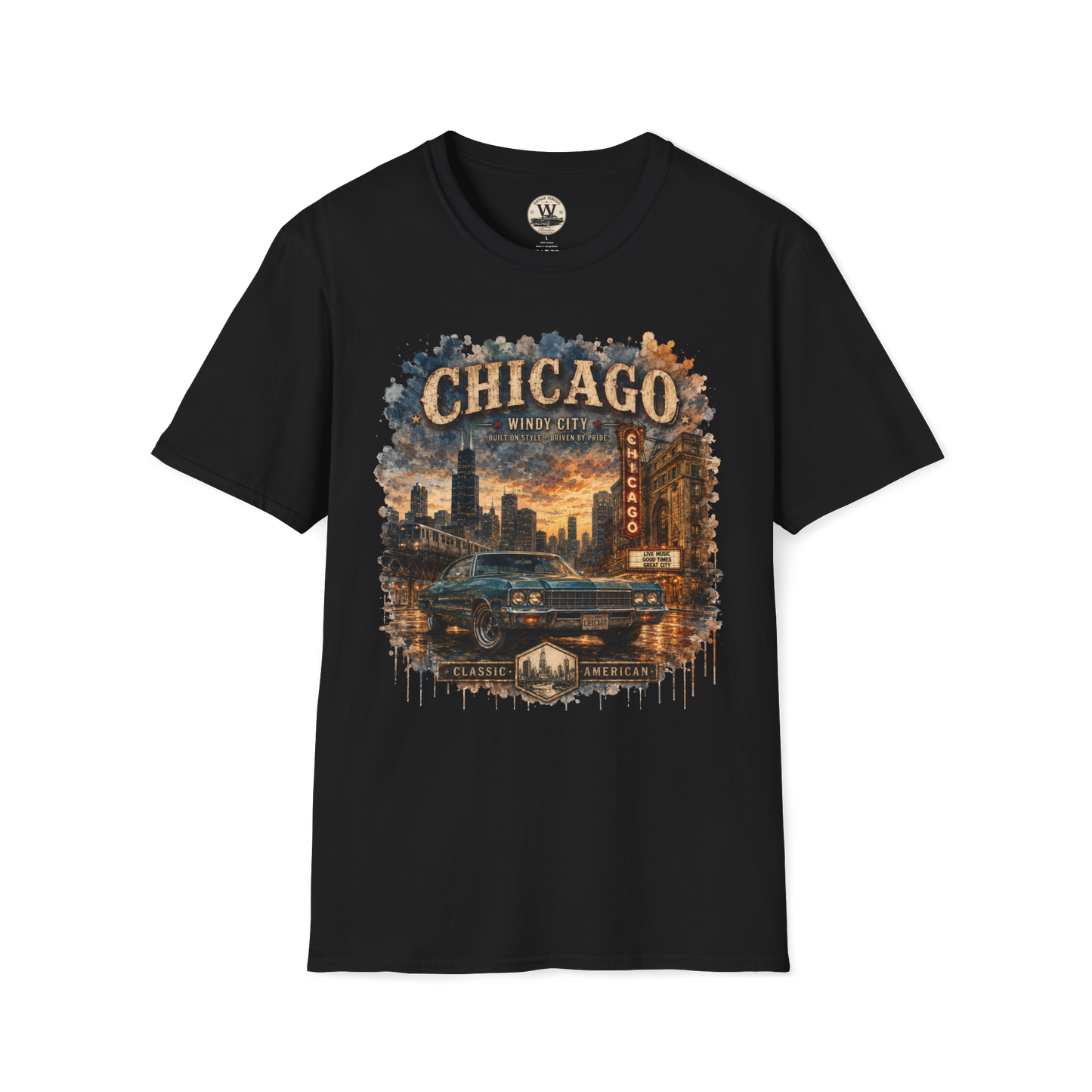 Chicago Streets & Steel Tee