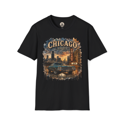 Chicago Streets & Steel Tee