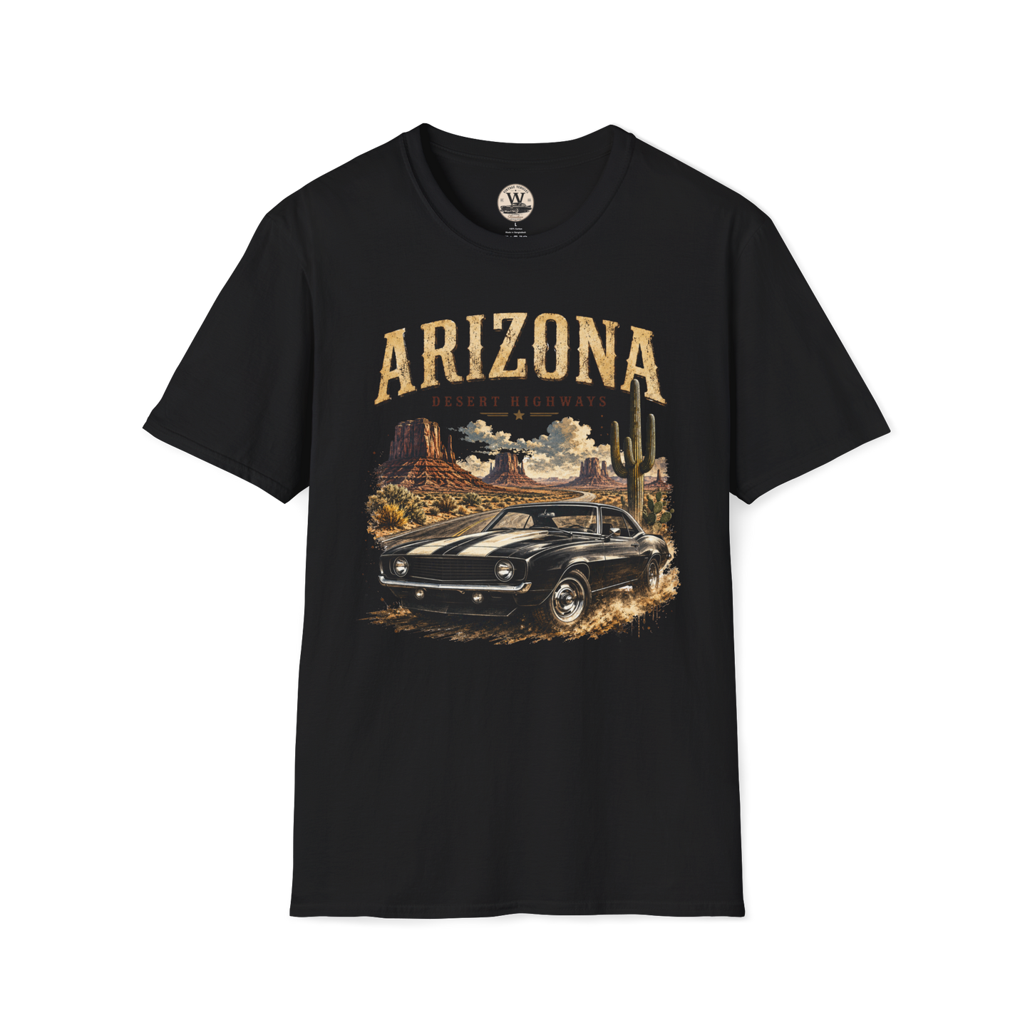 Arizona Desert Highways Vintage Car Tee