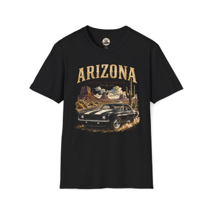 Arizona Desert Highways Vintage Car Tee