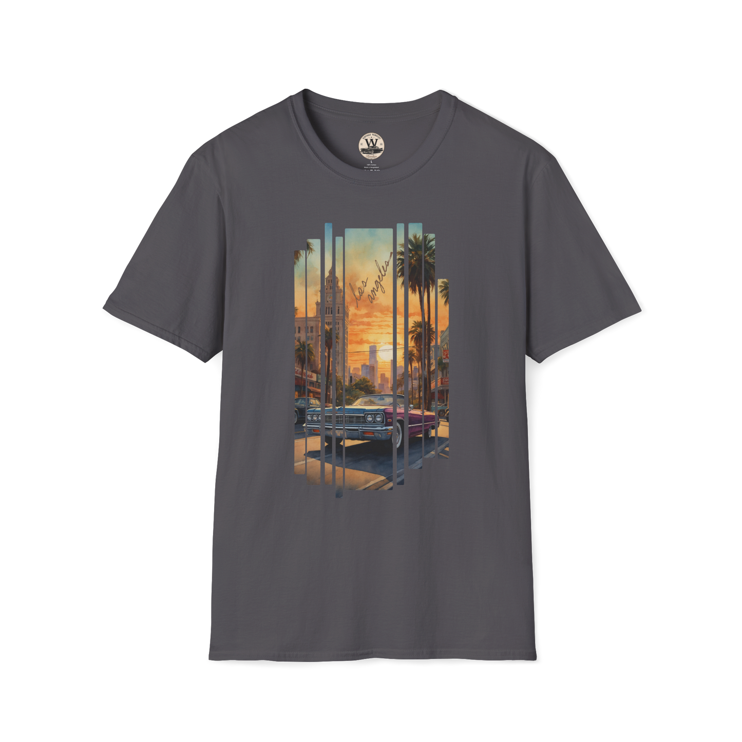 LA Sunset Vintage Car Tee