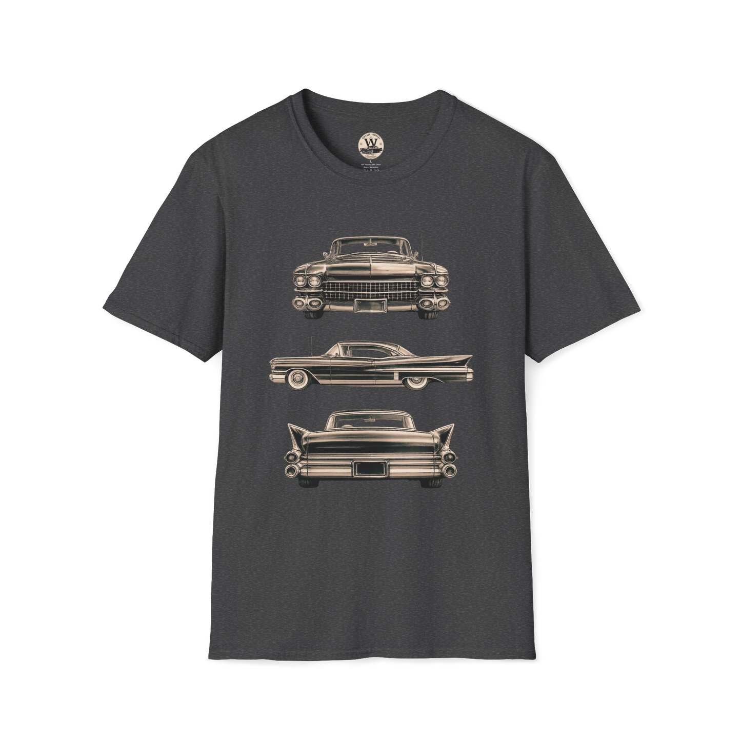 Classic American Car Three-View Graphic Tee