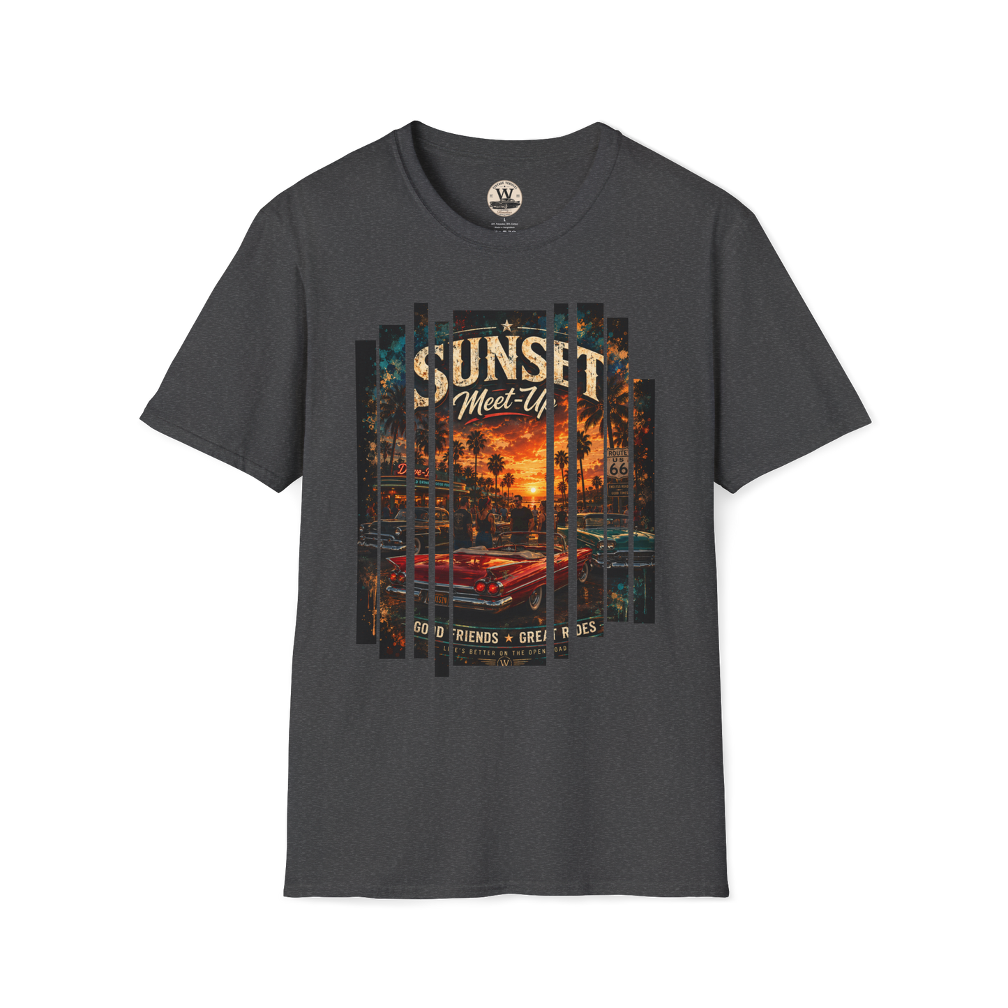 Sunset Meet-Up Classic Car Show Tee