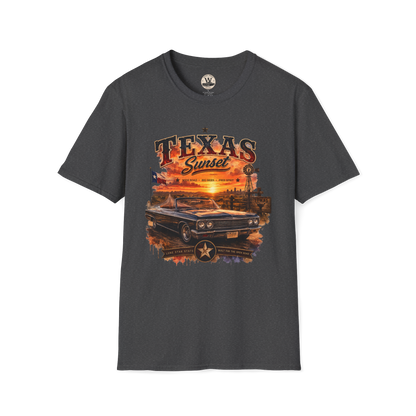 Texas Sunset Classic Car Tee
