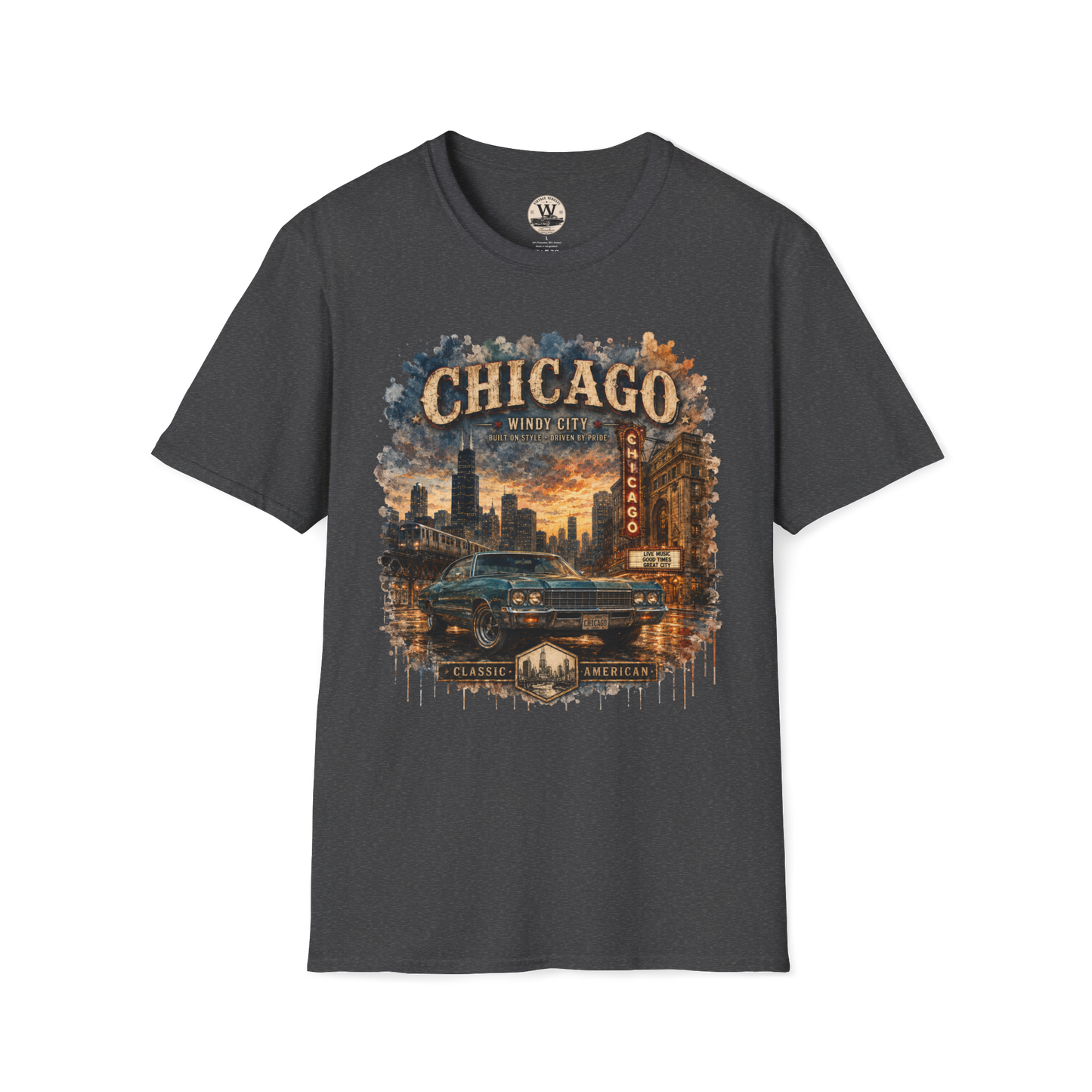 Chicago Streets & Steel Tee
