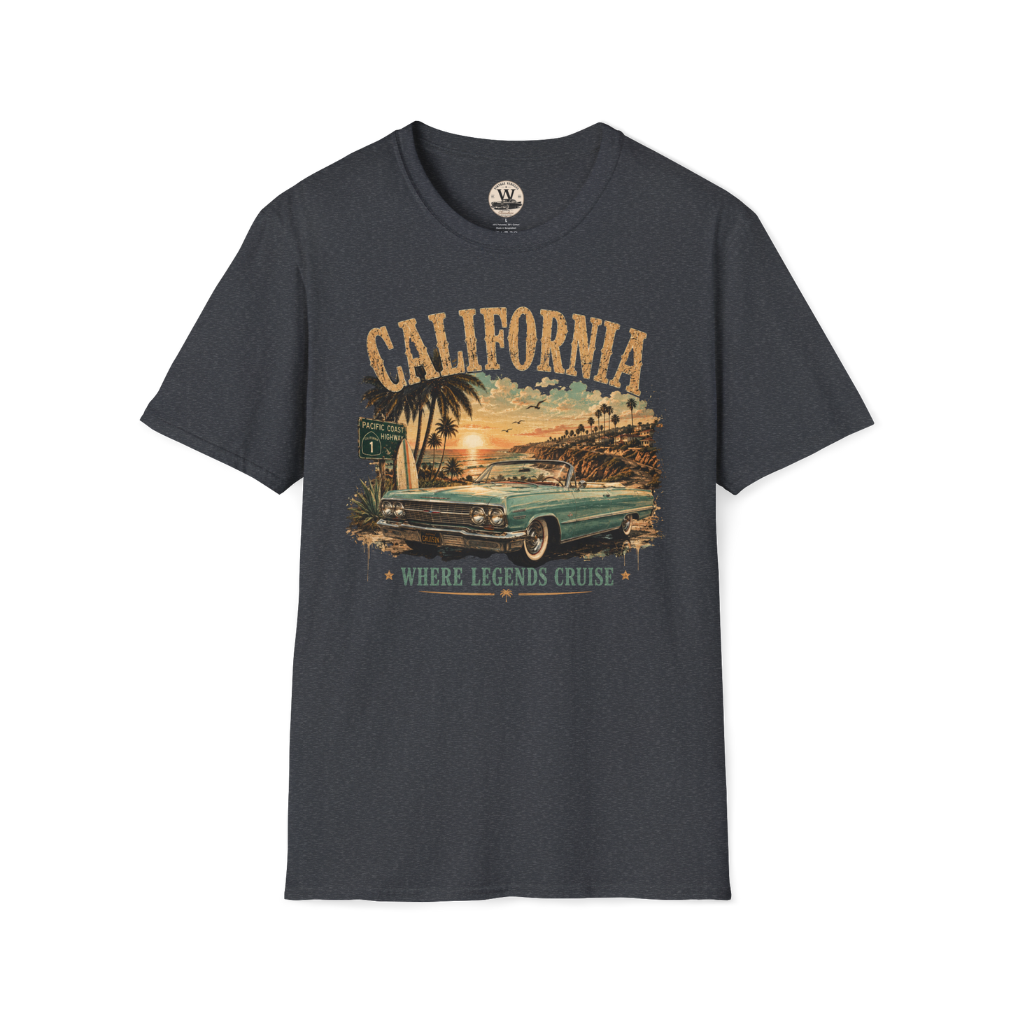 California Sunset Cruiser Classic Car Tee