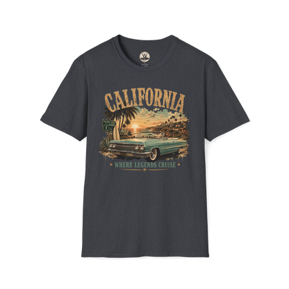 California Sunset Cruiser Classic Car Tee