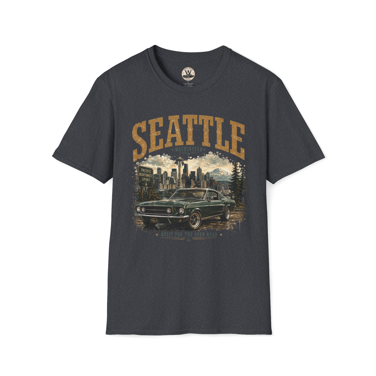 Seattle Vintage Car Tee