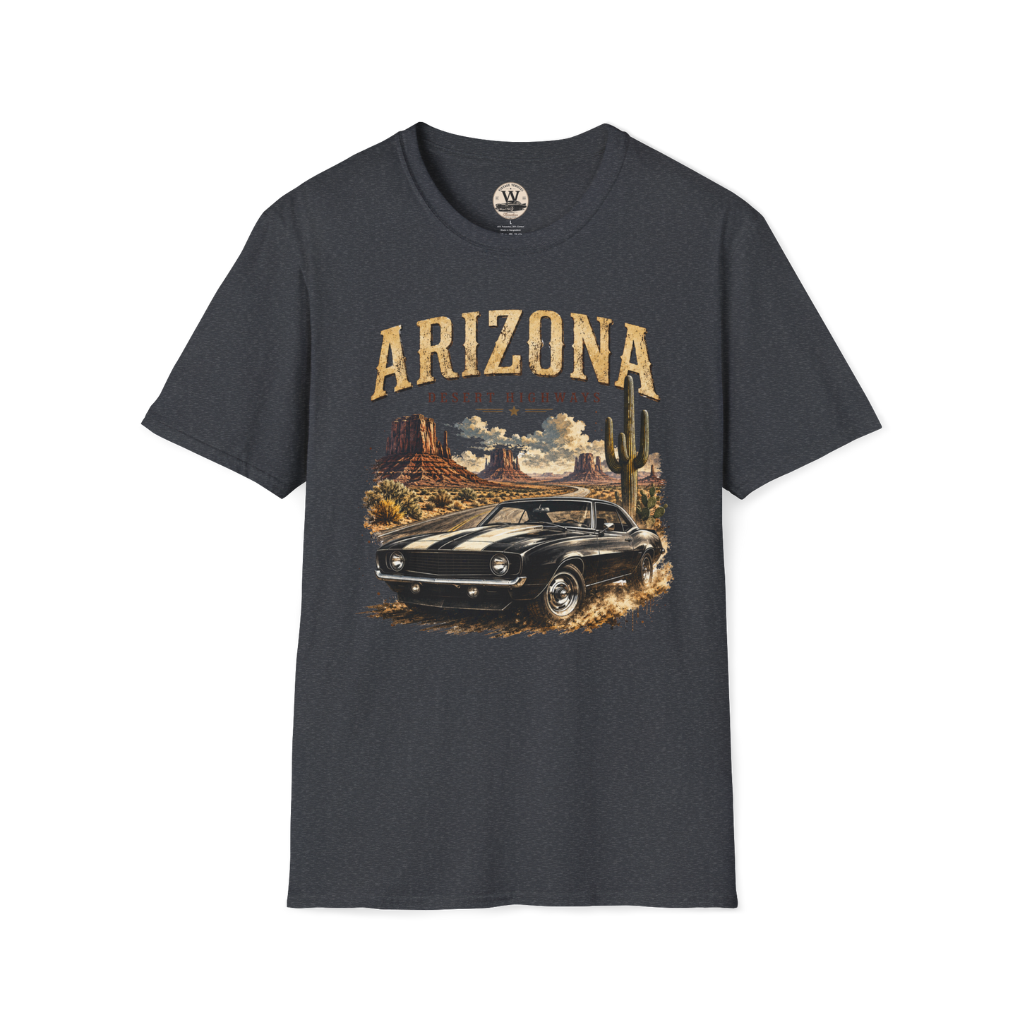 Arizona Desert Highways Vintage Car Tee