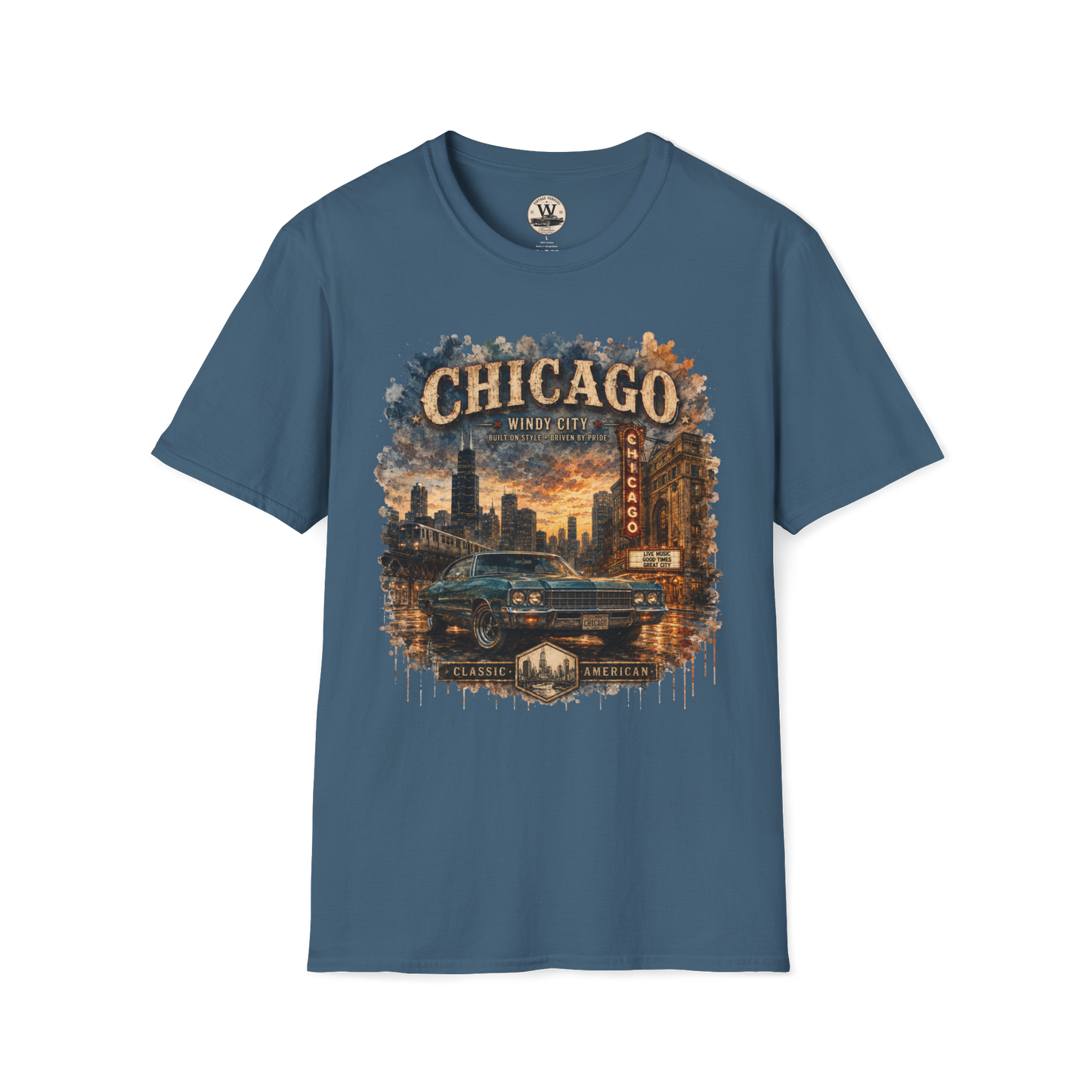 Chicago Streets & Steel Tee