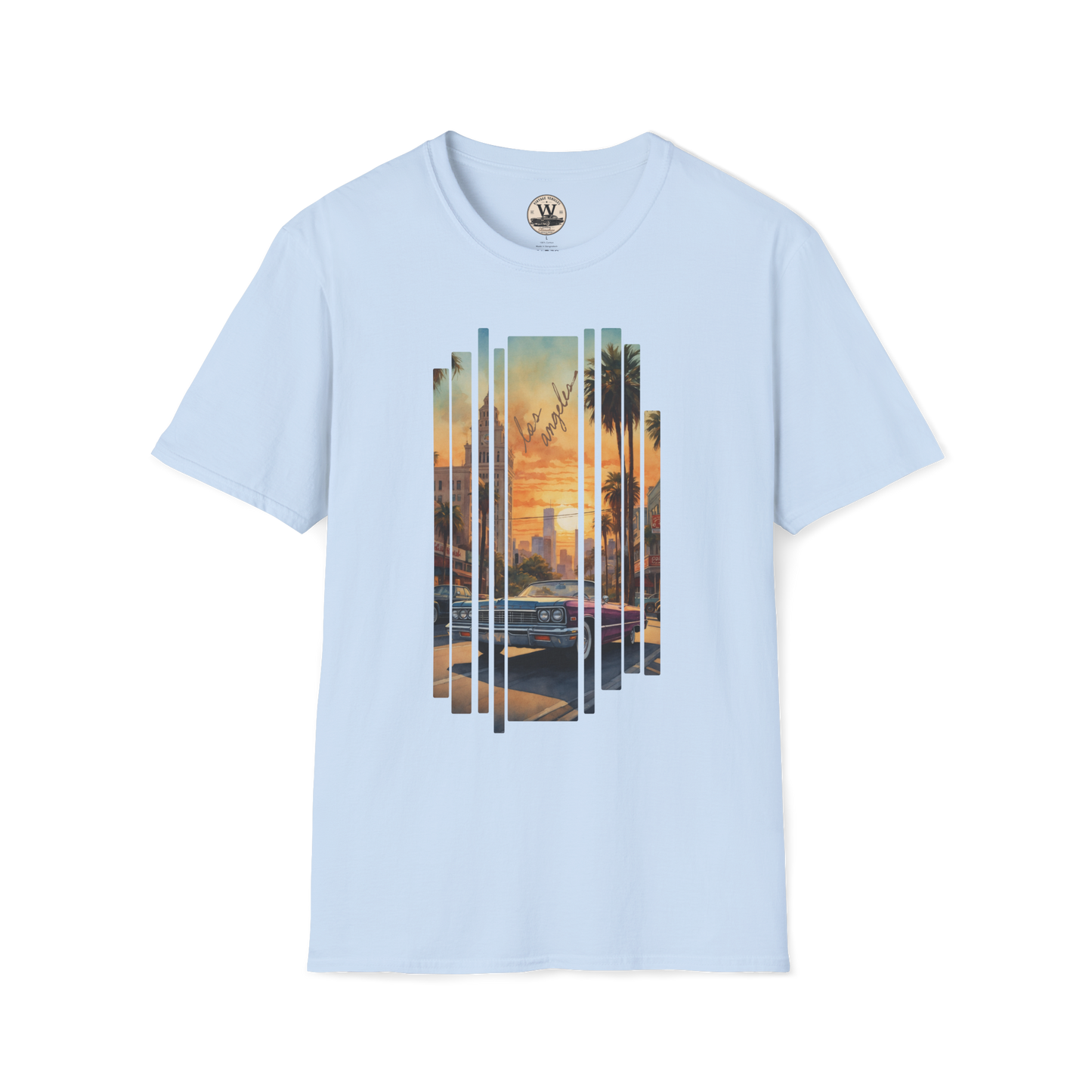 LA Sunset Vintage Car Tee