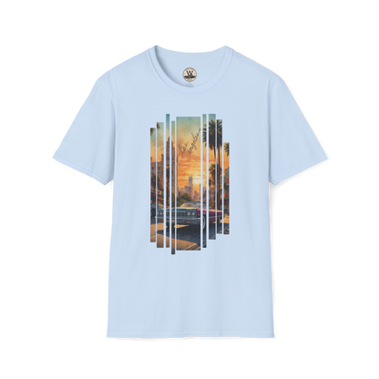 LA Sunset Vintage Car Tee