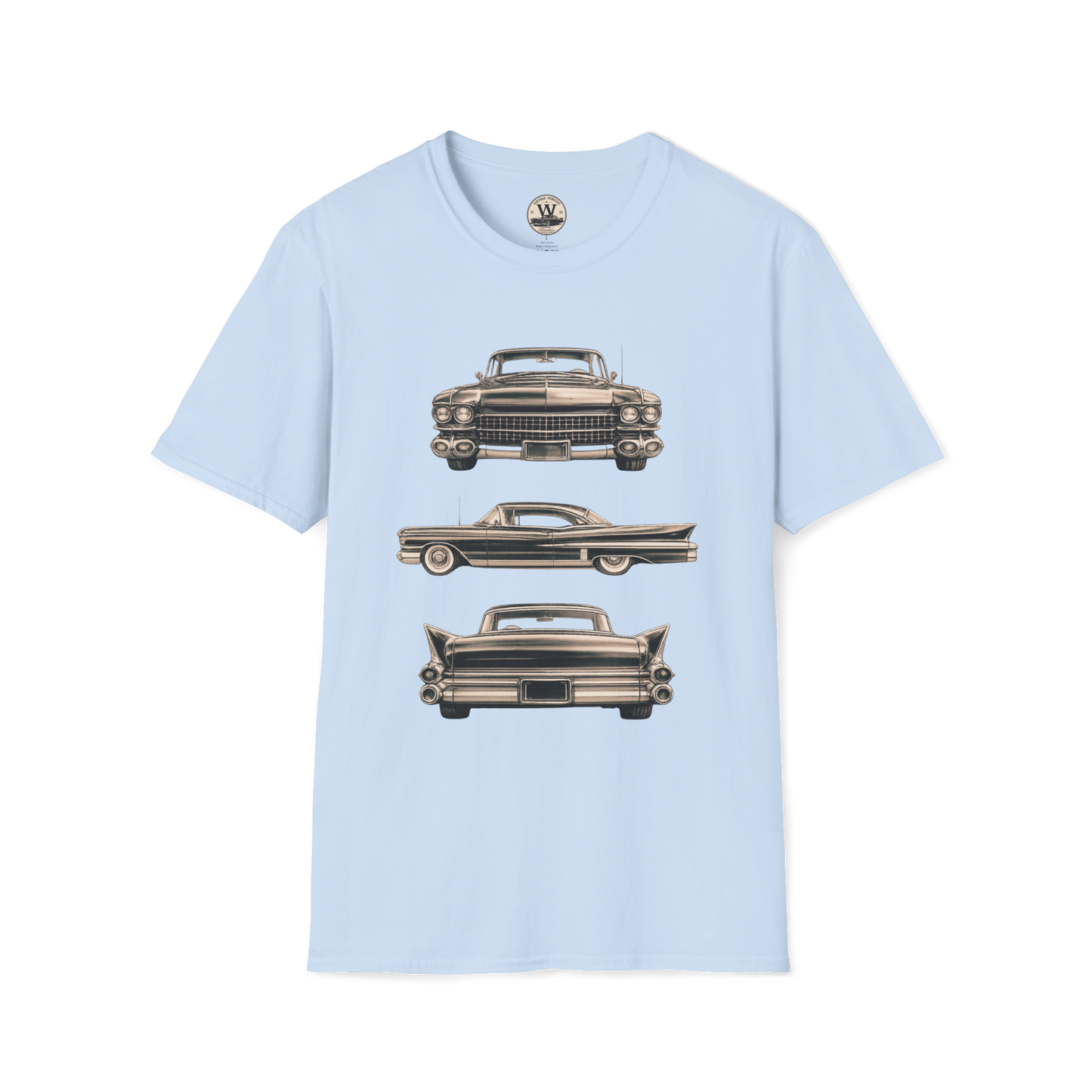 Classic American Car Three-View Graphic Tee