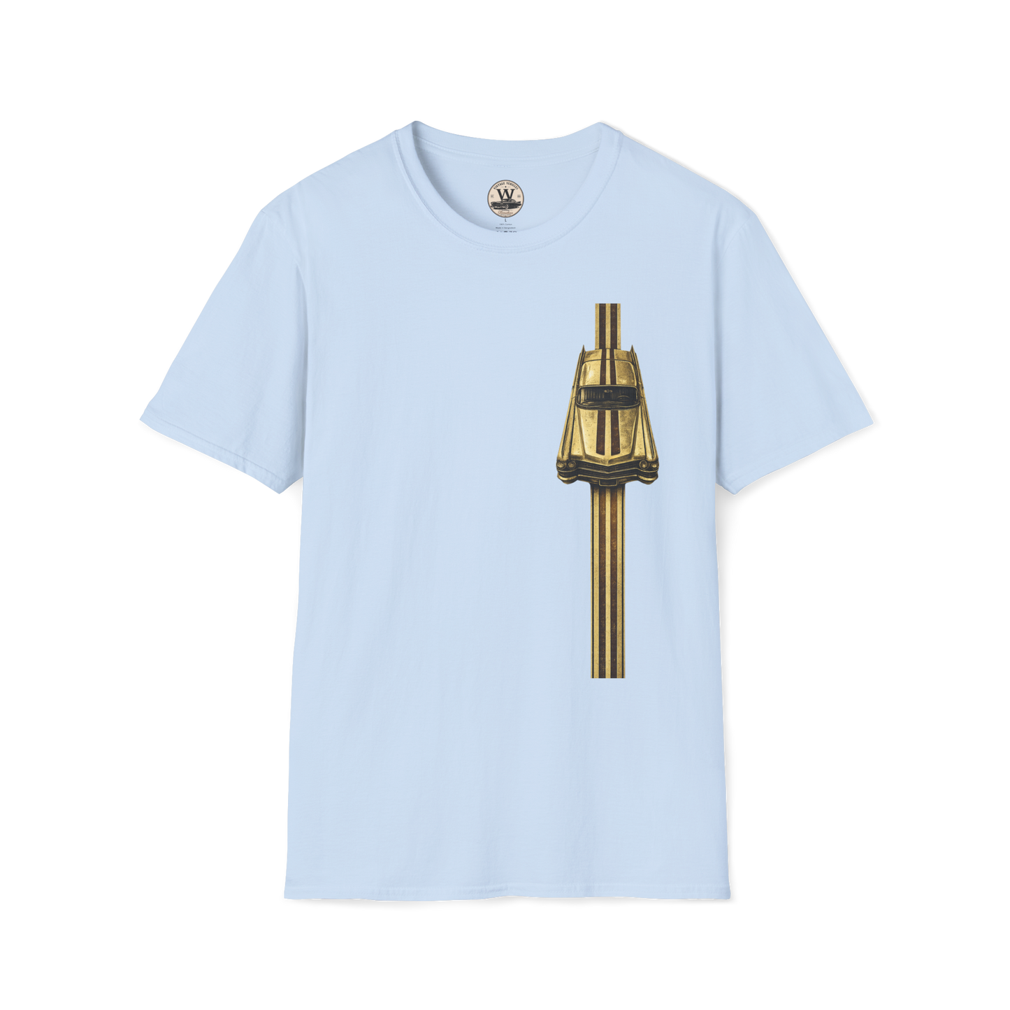 Gold Racer Stripe – Vintage Car Tee