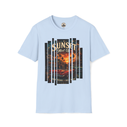 Sunset Meet-Up Classic Car Show Tee