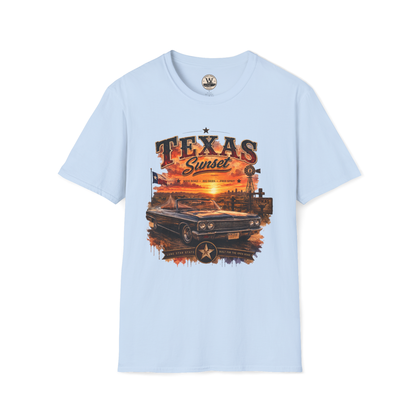 Texas Sunset Classic Car Tee