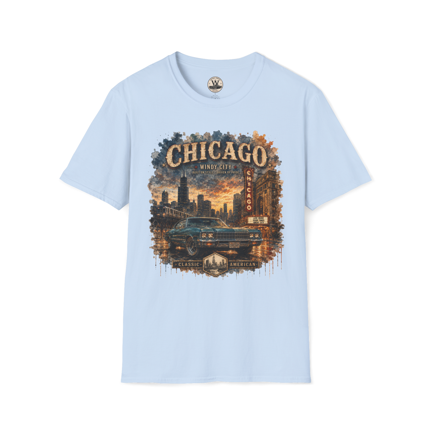 Chicago Streets & Steel Tee