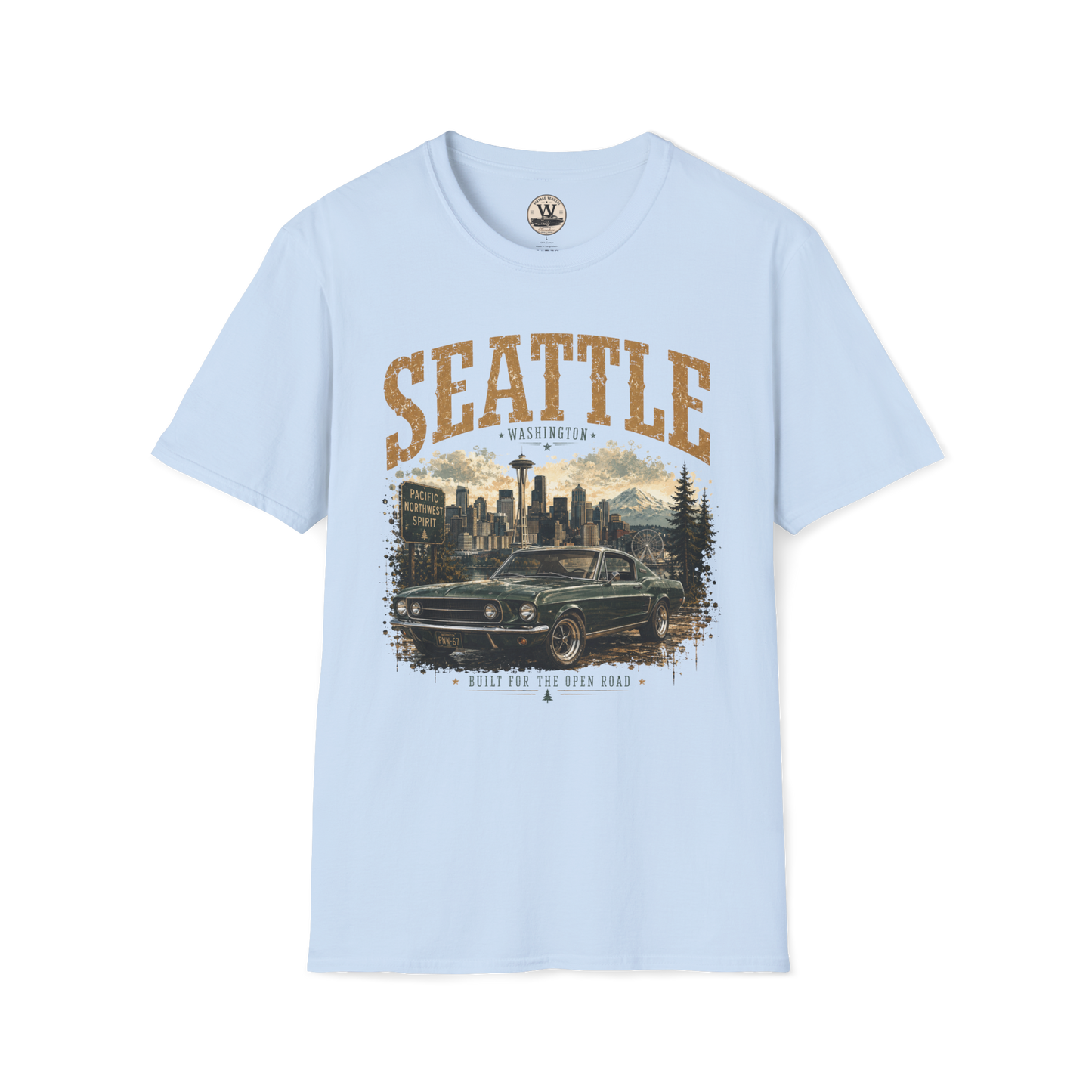 Seattle Vintage Car Tee