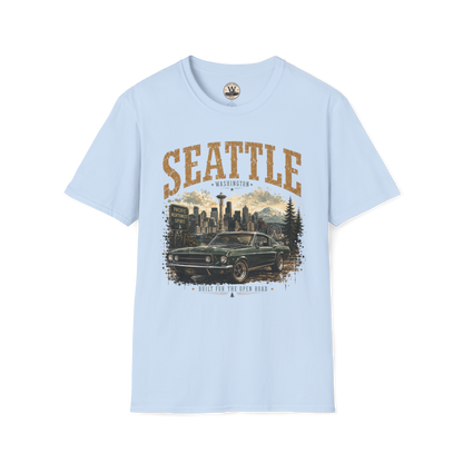 Seattle Vintage Car Tee