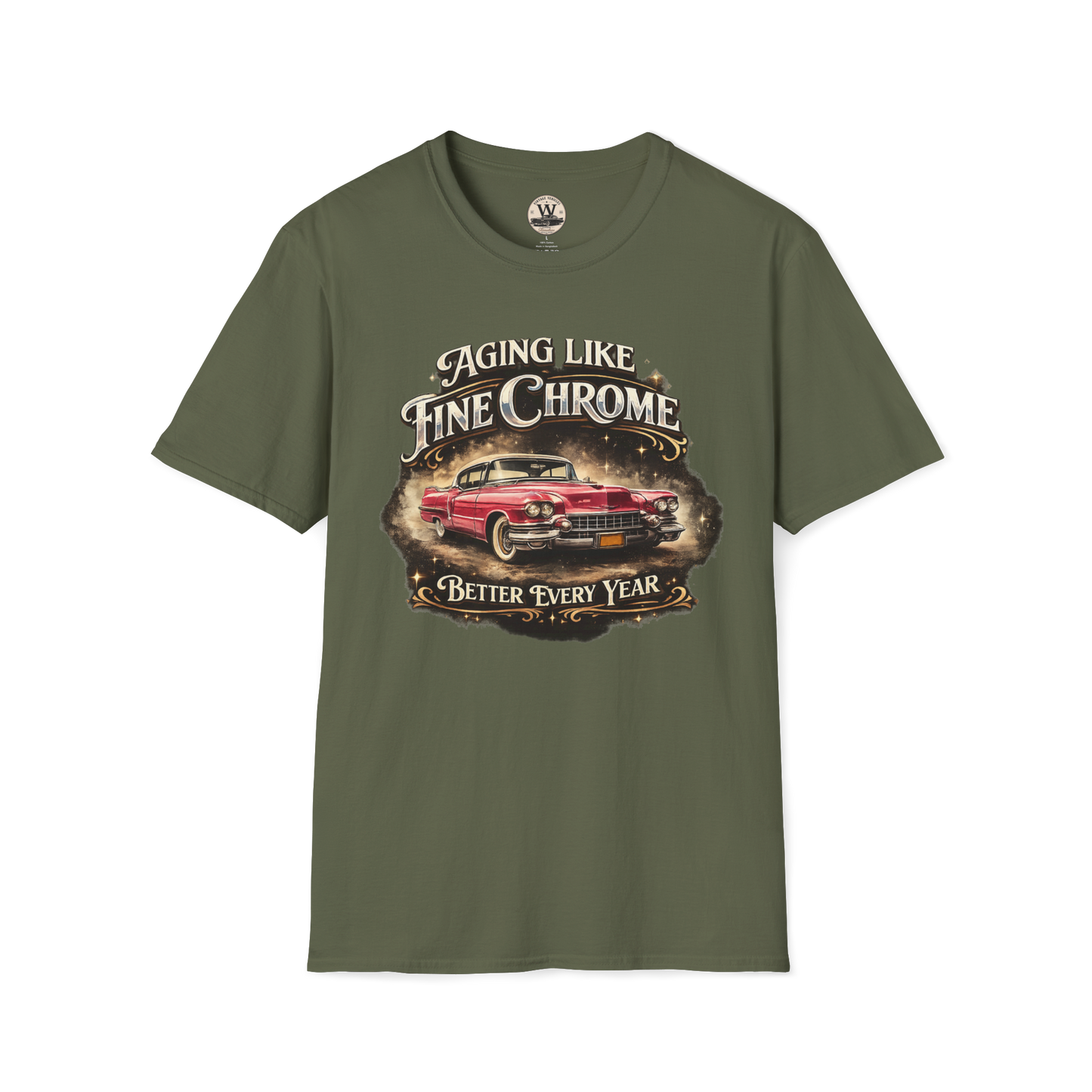 Aging Like Fine Chrome – Classic Car Tee