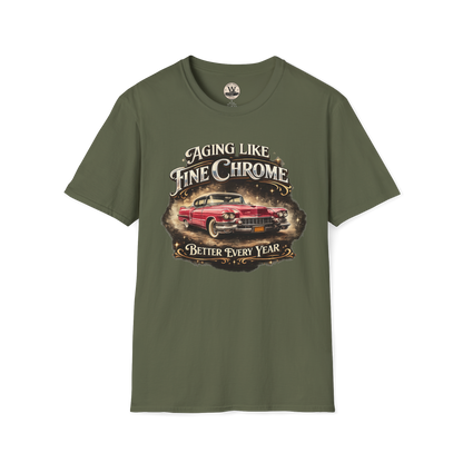 Aging Like Fine Chrome – Classic Car Tee