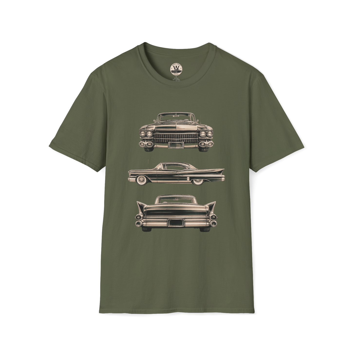 Classic American Car Three-View Graphic Tee