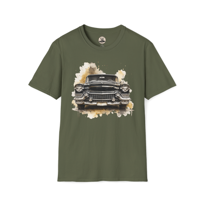 Vintage American Car Watercolor Graphic Tee