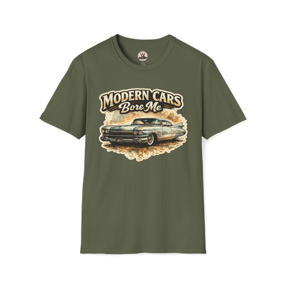 Modern Cars Bore Me Vintage Classic Car Tee