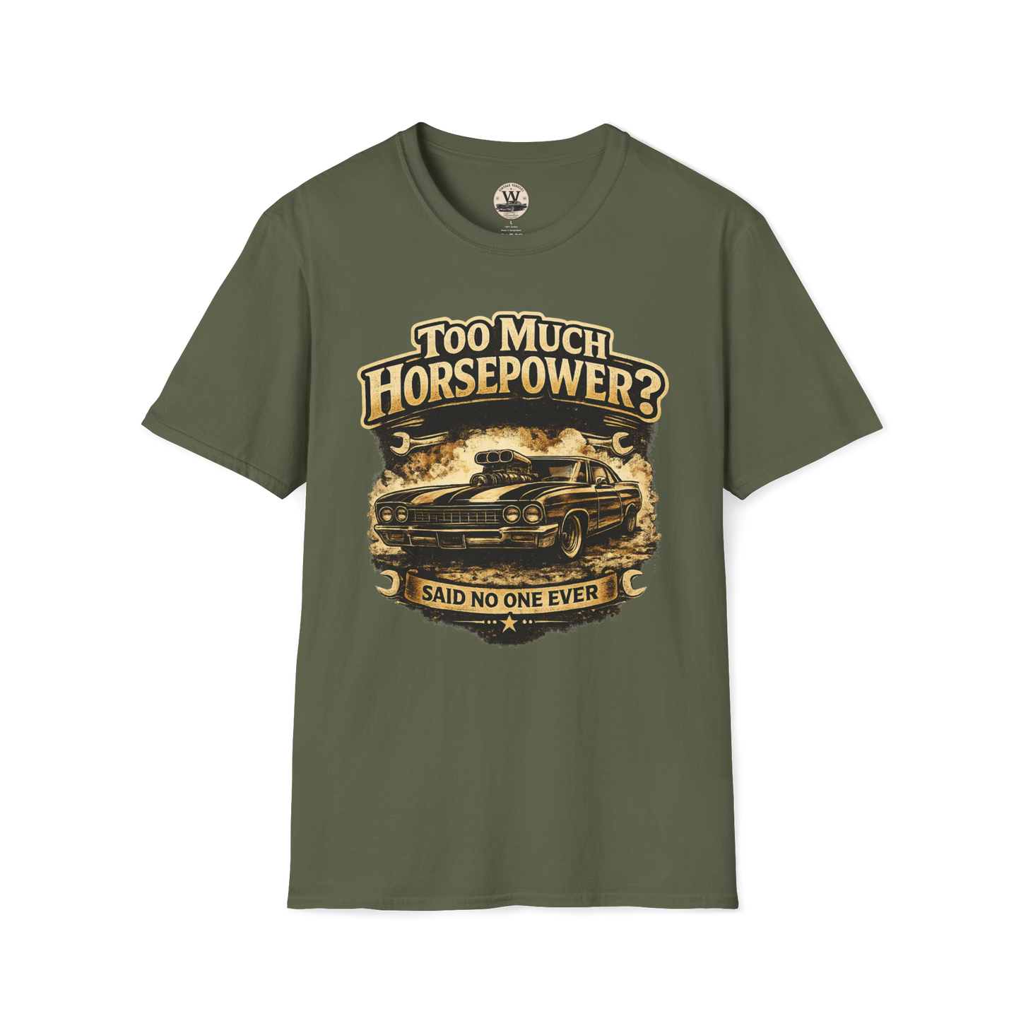 Too Much Horsepower — Classic Car Tee