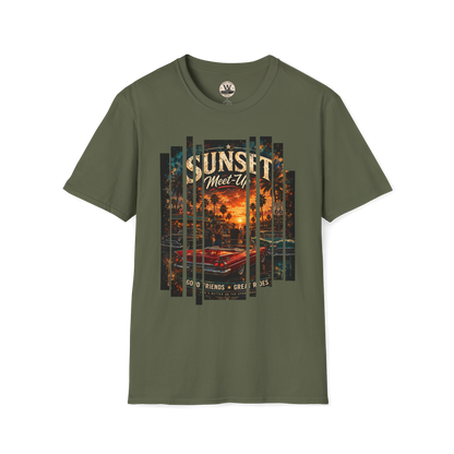 Sunset Meet-Up Classic Car Show Tee